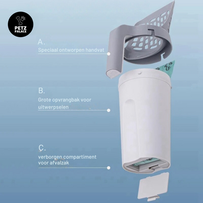 Litter Locker de 2-in-1 Kattenbakschep met opvangcontainer