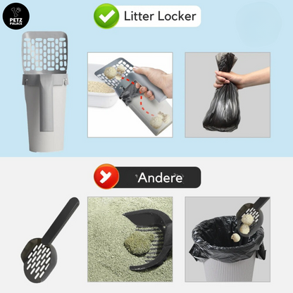 Litter Locker de 2-in-1 Kattenbakschep met opvangcontainer