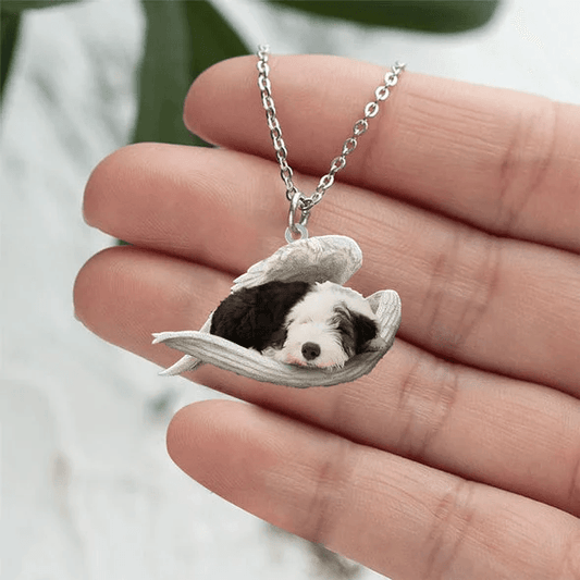 Echte Liefde | Slapende Old English Sheepdog Ketting - Petz Palace