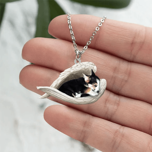 Echte Liefde | Slapende Tricolor corgi hond Ketting - Petz Palace