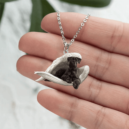 Echte Liefde | Slapende Zwarte Schnauzer Ketting - Petz Palace