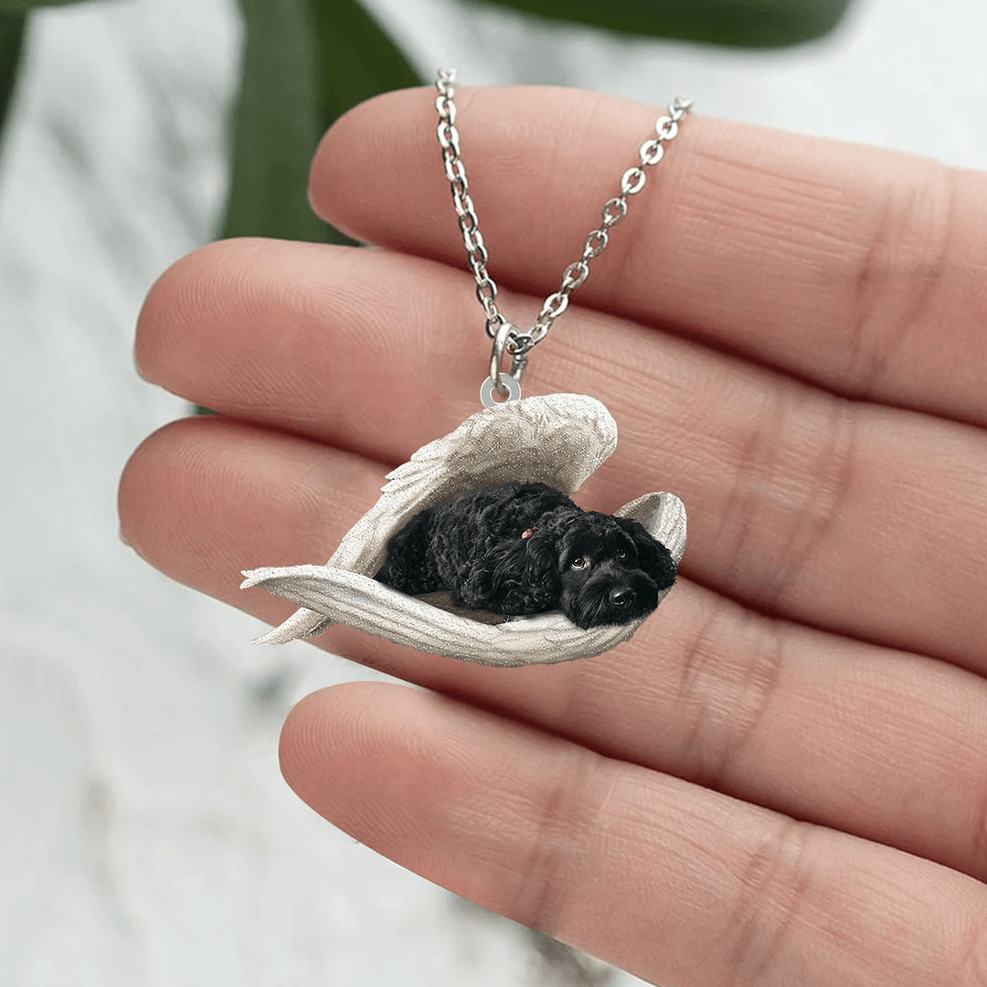 Echte Liefde | Slapende Zwarte Cockapoo Ketting - Petz Palace