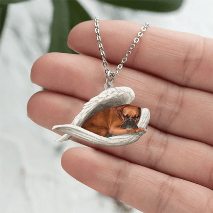 Echte Liefde | Slapende Bruine Boxer Ketting - Petz Palace