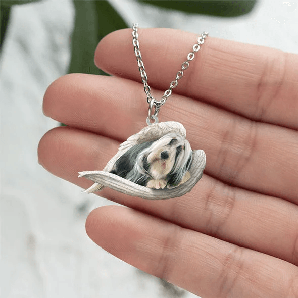 Echte Liefde | Slapende Bearded Collie Ketting - Petz Palace