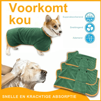 Bart | Hondenbadjas Comfort, Warmte en Stijl voor je Hond - Petz Palace